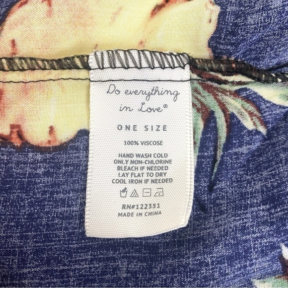 Tilly’s Do Everything In Love Tropical Pineapple Kimono Beach Cover Up OS - Picture 7 of 7